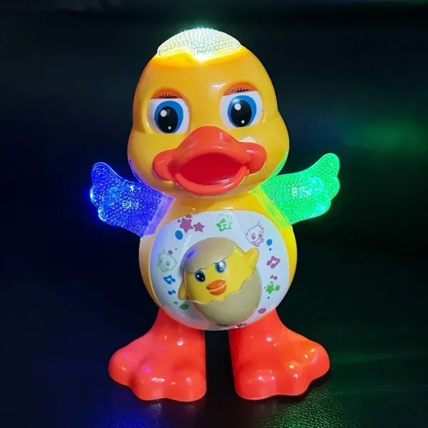 Electric Dancing Duck Funny Blink Eyes Flashing Light Shake The Body Cute Musical Cartoon Animal Educational Toy Children Gift - Image 3