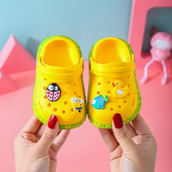 2-6Y Children New Cute Cartoons Kids Mules Clogs Summer Garden Beach Slippers Sandals Cave Hole Baby Shoes For Boys Girls - Image 4