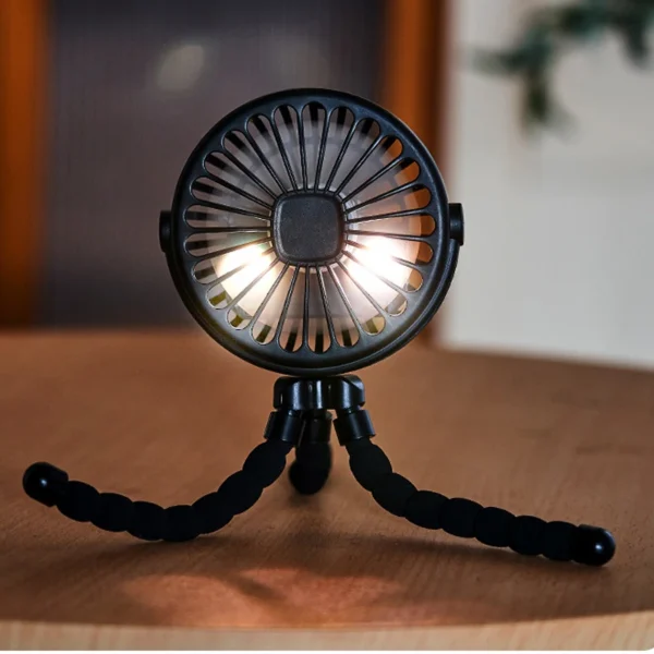 Fan for Cart Stroller Fans Portable Outdoor Fan Clip On for Baby 600mAh USB Rechargeable Handheld Electric Fan for Home 3 Speeds - Image 9