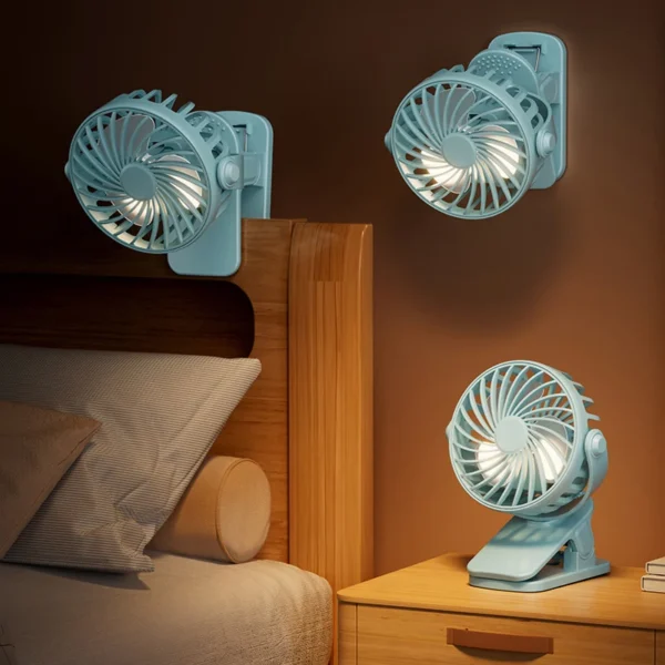 Baby Cart Stroller Fans Portable Outdoor Fan Clip Summer Kids Rechargeable Handheld Electric Fan for Home 3 Speeds - Image 7