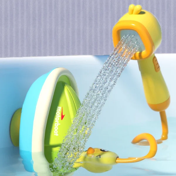 Baby Shower Bathroom Water Playing Little Yellow Duck Flower Shower Divine Device Water Spray Water Playing Toy - Image 3