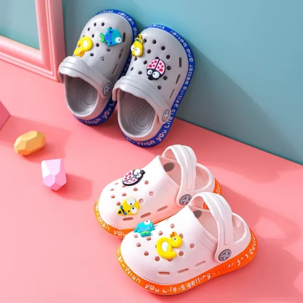 2-6Y Children New Cute Cartoons Kids Mules Clogs Summer Garden Beach Slippers Sandals Cave Hole Baby Shoes For Boys Girls - Image 2