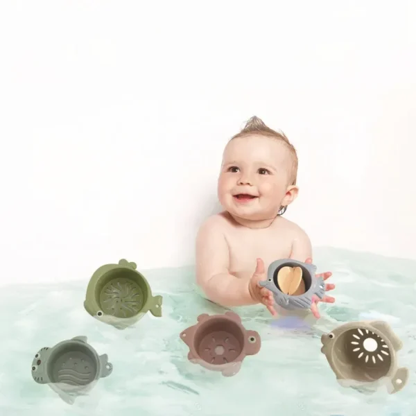 Baby Stacking Cup Toys Baby Early Educational Toy Nesting Cup Toy Baby Bath Toy Best Montessori Toy Gift for 6 Month+ Boys&Girls - Image 6
