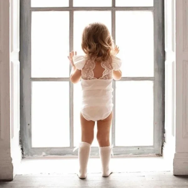 INS Baby Girl Cotton Lace Backless Romper Dress Body Suit Todder Girls Clothes Newborn Bodysuit Dance Costume Infant Clothing - Image 2
