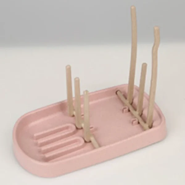 Baby Bottle Wheat Straw Drying Rack Feeding Cup Holder Removable Rack Cleaning Pacifiers Accessories Storage Drying Shelf Clean - Image 8