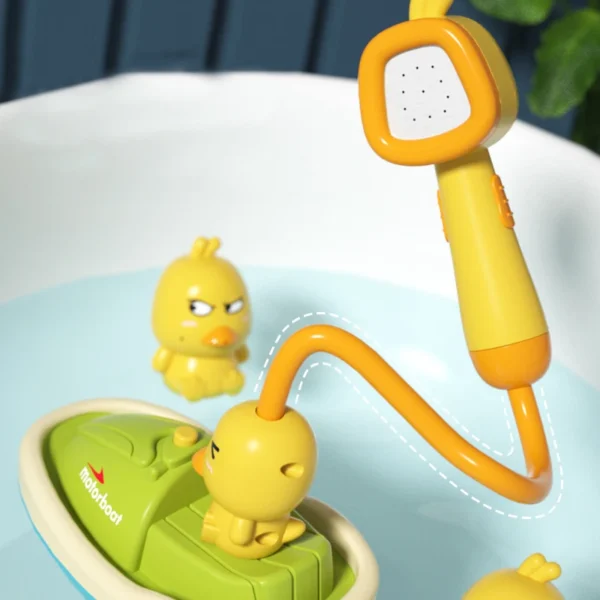 Baby Shower Bathroom Water Playing Little Yellow Duck Flower Shower Divine Device Water Spray Water Playing Toy - Image 2