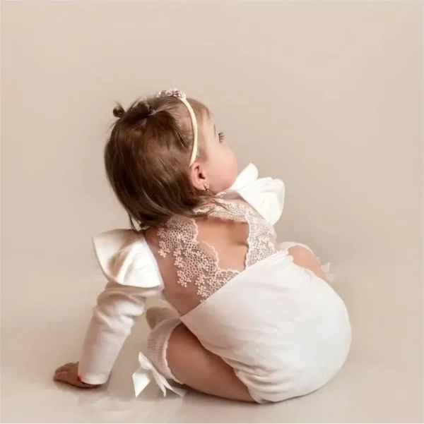 INS Baby Girl Cotton Lace Backless Romper Dress Body Suit Todder Girls Clothes Newborn Bodysuit Dance Costume Infant Clothing - Image 4