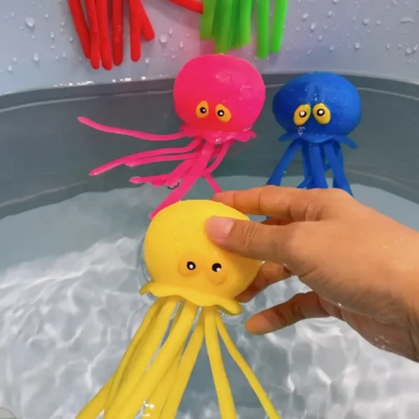 Baby Bath Toys Sponge Water Absorbing Octopus Squeezing Stress Relief Toys Summer Swimming Play Water Bath Toy for Children - Image 5