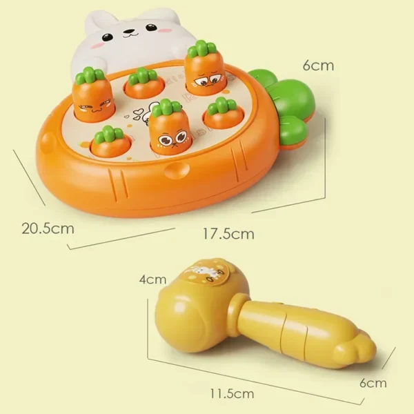 Cartoon Montessori Baby Toys Toddler Educational Birthday Gift Animal Theme Knocking Game Parent Child Board Hammering Game - Image 5