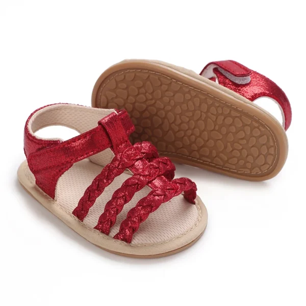 Cute 0-18M Baby Girl Sandals With High-Quality Soft Bottom Anti Slip Exposed Toes Summer Outdoor First Walk - Image 7