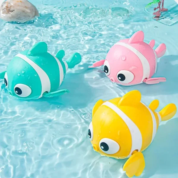 Bath Toys Cute Swimming Clown Fish Bath Toy for Toddlers Floating Wind Up Toys for Boy Girl New Born Baby Bathtub Toddler Toys - Image 6